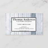 プロフェッショナル木目素朴大工 名刺 (裏面)