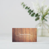 プロフェッショナル木目素朴大工 名刺 (スタンド正面)