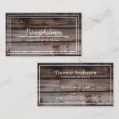 プロフェッショナル木目素朴大工 名刺 (正面/裏面)