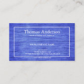 プロフェッショナル木目素朴大工 名刺 (裏面)