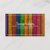 プロフェッショナル木目素朴大工 名刺 (正面)