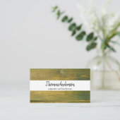 プロフェッショナル木目素朴大工 名刺 (スタンド正面)