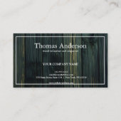 プロフェッショナル木目素朴大工 名刺 (裏面)