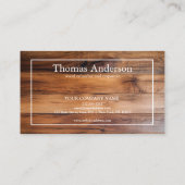 プロフェッショナル木目素朴大工 名刺 (裏面)