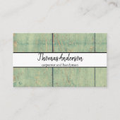 プロフェッショナル木目素朴大工 名刺 (正面)