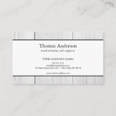 プロフェッショナル木目素朴大工 名刺 (裏面)