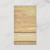 プロフェッショナル木目風化木材ミニマリスト 名刺 (正面)