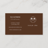 プロフェッショナル木目AXロゴ製材会社 名刺 (裏面)