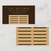 プロフェッショナル木製パレットクレート 名刺 (正面/裏面)