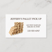 プロフェッショナル木製パレットクレート 名刺 (正面)