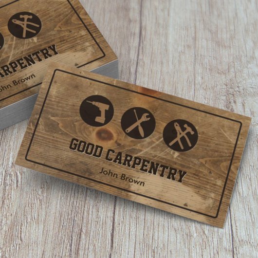 プロフェッショナル枠木工の修理 名刺