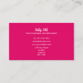 プロフェッショナル栄養士ディティシアンウェルネスコーチ 名刺 (裏面)