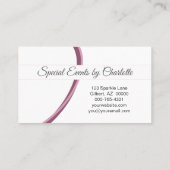 プロフェッショナル梅グリッターカスタム写真QRコード 名刺 (裏面)