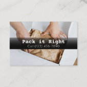 プロフェッショナル梱包船移動サービス 名刺 (正面)