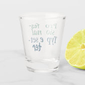 プロフェッショナル植字機ショットガラス ショットグラス (裏面)