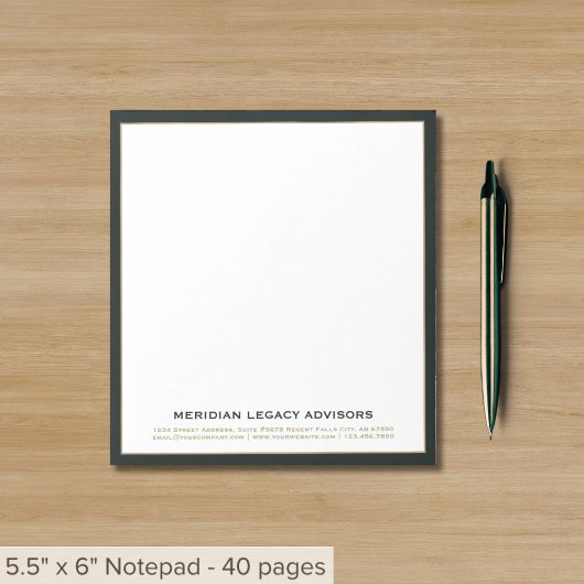 プロフェッショナル業務メモ帳 ノートパッド