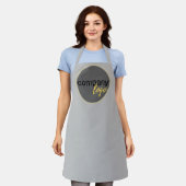 プロフェッショナル業用ブランドのユニフォームカスタムロゴ エプロン (着用した状態)