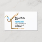 プロフェッショナル樋設置清掃サービス 名刺 (裏面)