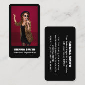 プロフェッショナル歌手 名刺 (正面/裏面)