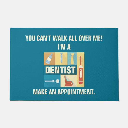 プロフェッショナル歯医者アイコニック設計 ドアマット (正面)