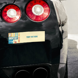 プロフェッショナル歯医者アイコニック設計 バンパーステッカー
