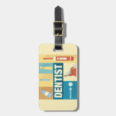 プロフェッショナル歯医者アイコニック設計 ラゲッジタグ (正面縦)