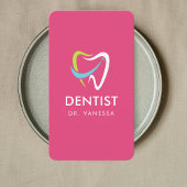 プロフェッショナル歯科の歯のロゴ歯科用Qrコード 名刺