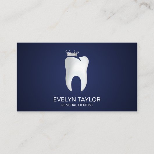 プロフェッショナル歯科医師歯科クリニック歯のホワイトニング 名刺 (正面)