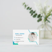 プロフェッショナル歯科医用の写真付き名刺 名刺 (スタンド正面)