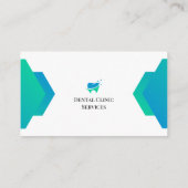 プロフェッショナル歯科医用の写真付き名刺 名刺 (裏面)