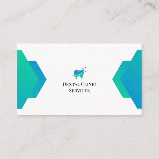 プロフェッショナル歯科医用の写真付き名刺 名刺 (裏面)