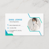 プロフェッショナル歯科医用の写真付き名刺 名刺 (正面)