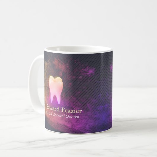 プロフェッショナル歯科医科歯科バラ金ゴールド歯 コーヒーマグカップ (正面左)