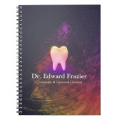 プロフェッショナル歯科医科歯科バラ金ゴールド歯 ノートブック (正面)