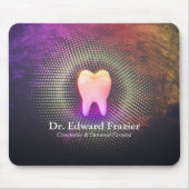 プロフェッショナル歯科医科歯科バラ金ゴールド歯 マウスパッド (正面)