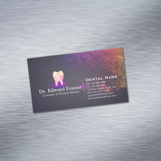 プロフェッショナル歯科医科歯科バラ金ゴールド歯 マグネット名刺 (インサイチュ)