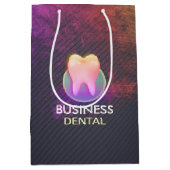 プロフェッショナル歯科医科歯科バラ金ゴールド歯 ミディアムペーパーバッグ (正面)