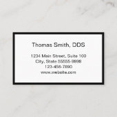 プロフェッショナル歯科医院 予約カード (裏面)