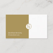 プロフェッショナル歯科医 |ゴールデン 名刺 (裏面)