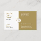 プロフェッショナル歯科医 |ゴールデン 名刺 (正面)