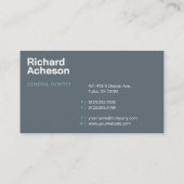 プロフェッショナル歯科医 | デンタルケアサービス 名刺 (裏面)