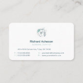 プロフェッショナル歯科医 | デンタルケアサービス 名刺 (裏面)