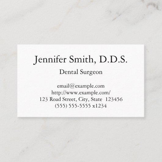 プロフェッショナル歯科医 名刺 (正面)