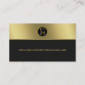 プロフェッショナル歯科医 |金ゴールド 名刺 (裏面)