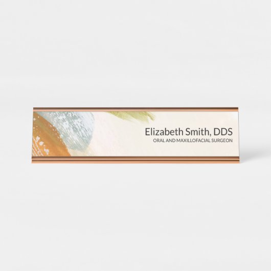 プロフェッショナル歯科医CEOマネージャーPhD Desk N デスクネームプレート (正面)