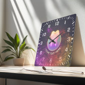 プロフェッショナル歯科歯科診療所バラ金ゴールド歯 スクエア壁時計