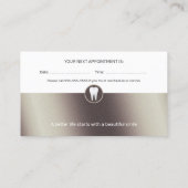 プロフェッショナル歯 |歯医者金ゴールド 予約カード (裏面)