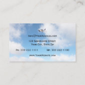 プロフェッショナル民間パイロット航空カスタムカード 名刺 (裏面)