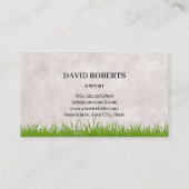 プロフェッショナル気にローン&造園米国国旗 名刺 (裏面)