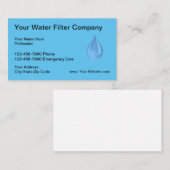 プロフェッショナル水フィルター 名刺 (正面/裏面)
